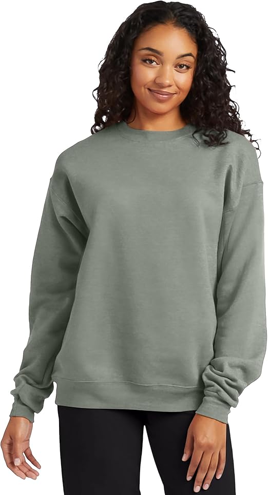 Hanes Mens EcoSmart Fleece. Pullover Crewneck Sweatshirt. 1 or 2 Pack