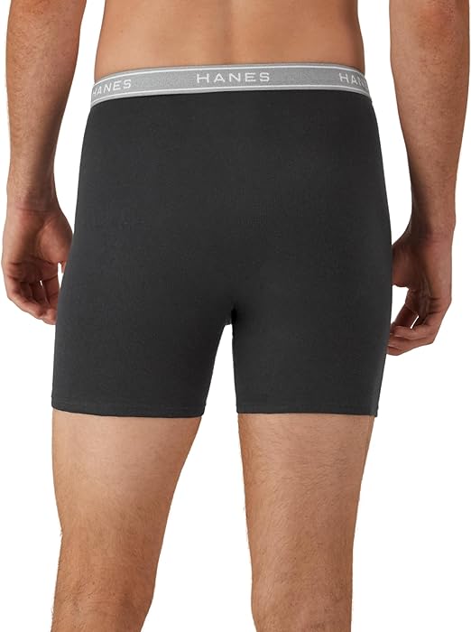 Hanes Mens Boxer Briefs. Cool Dri Moisture-Wicking Underwear. Cotton No-Ride-up for Men. Multi-Packs