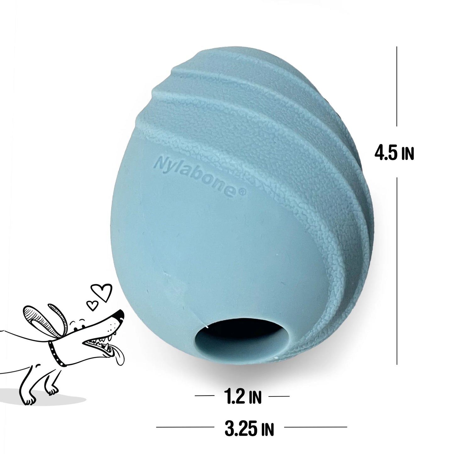 Eggi Interactive Dog Toy, Lightweight Bouncy Treat Toy, Creative Play & Exercise