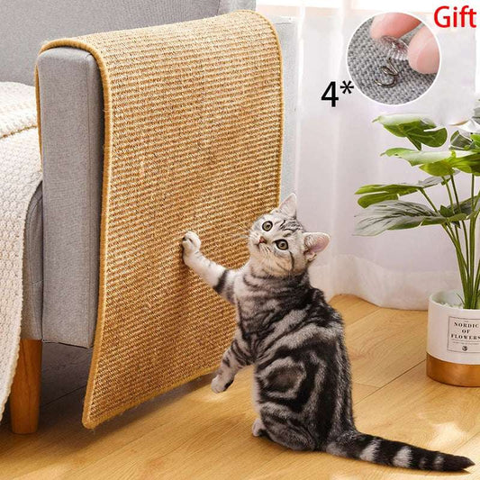 Cat Scratcher Sisal Mat Board Cat Scratch for Sharpen Nails Scraper Cats Tree Cat Toys Chair Table Sofa Mats Furniture Protector