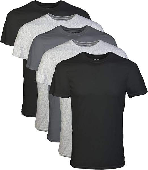 Gildan Mens Crew T-Shirts. Multipack. Style G1100