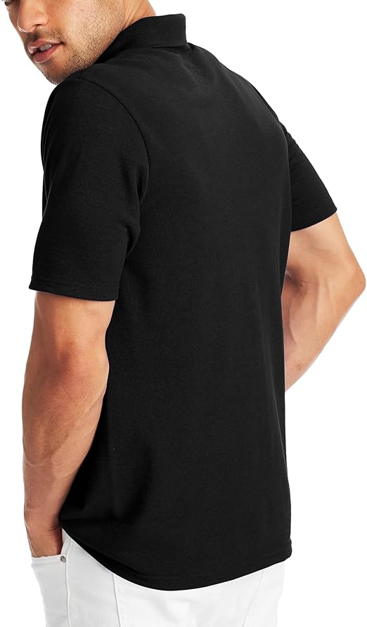 Hanes Men’s X-Temp Short Sleeve Polo Shirt. Midweight Mens Shirt